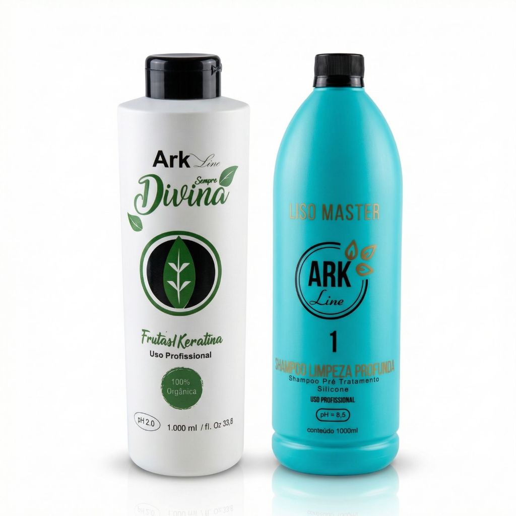 Kit Progressiva Sempre Divina Orgânica 1L + Shampoo | Sem Formol | Cabelo Liso e Brilhante