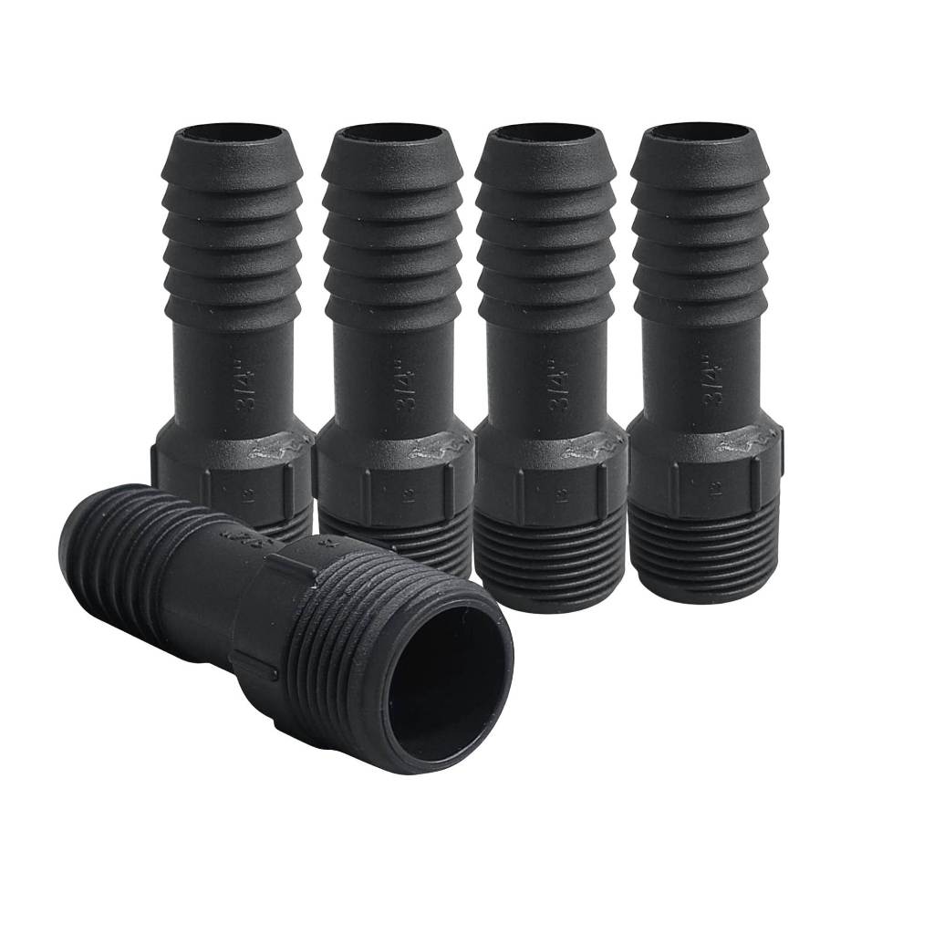 Kit 5 Unidades Espigão Conexão Adaptador Rosca Macho Mangueira Jardim 3/4 Londribor