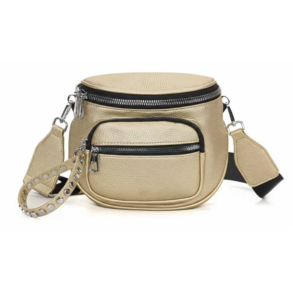 Bolsa Pochete Feminina Em Couro Pu Transversal Pochete Estilosa Moderna Blogueira Com Alça Textil em Oferta na Shopee