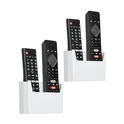 KIT 2 Suporte De Parede Porta 2 Controles Remoto Ar Tv Ventilador Universal New C3D Concept 3d Print