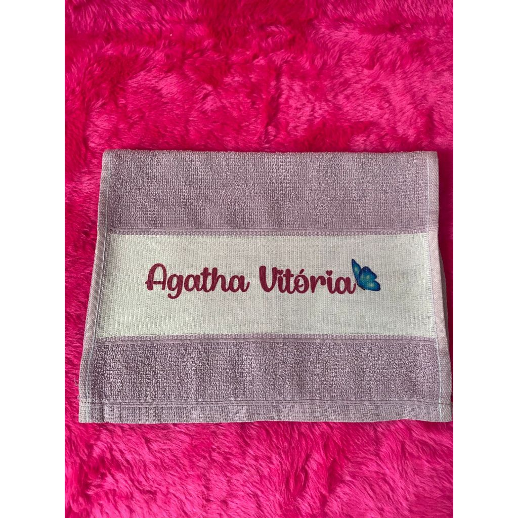 KIT com 3, 4 , 5  e 6  Toalhinhas Lavabinho Infantil Personalizadas Toalhas de boca ideal para escola, lembrancinha.