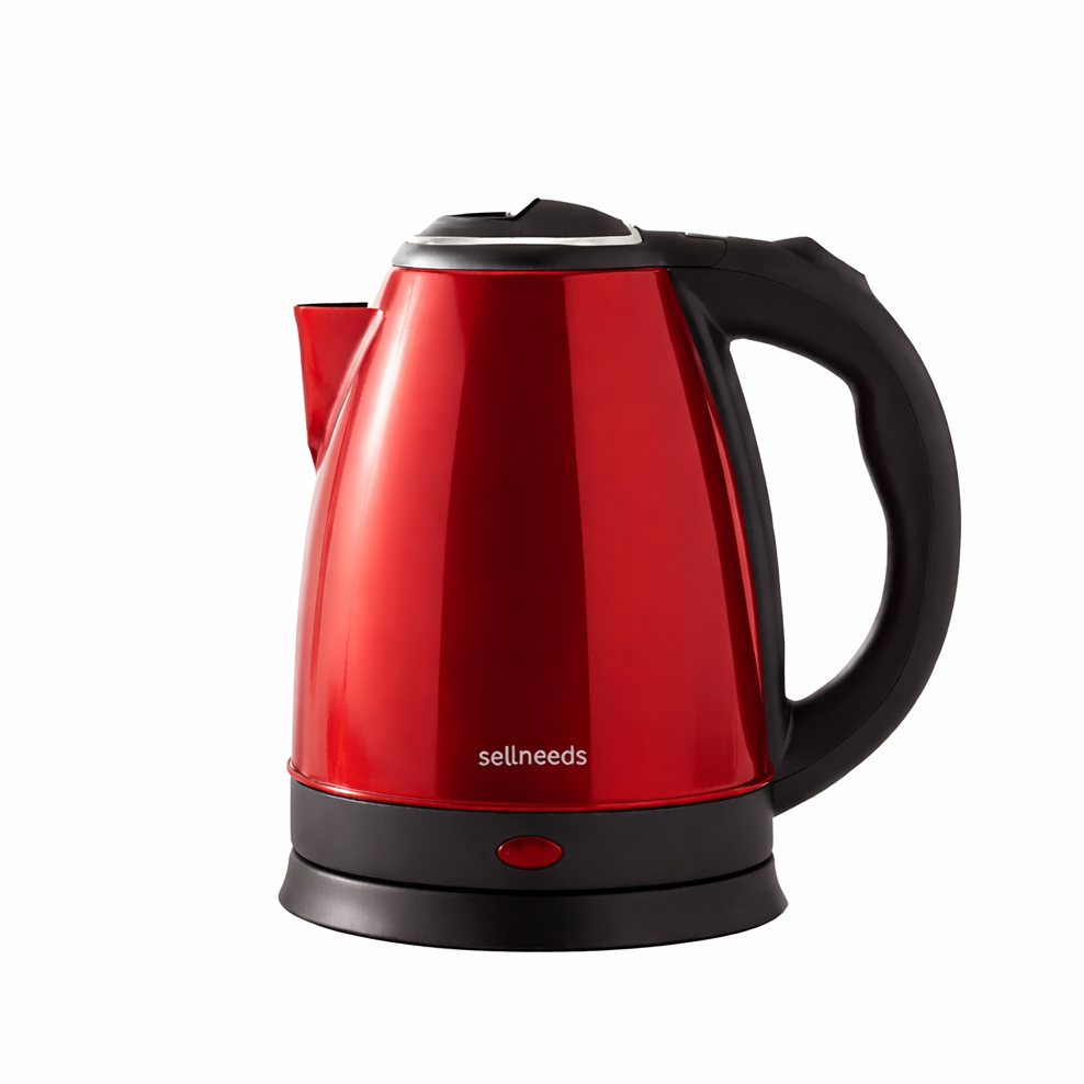 Chaleira Elétrica Jarra 1.8L Café Chá Inox 110v Vermelha