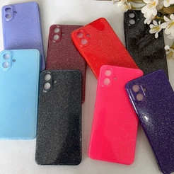 Capa Capinha Silicone com Brilhante Forrada Para Samsung A06,A16,A07,A17,A36/A56,A14,A15