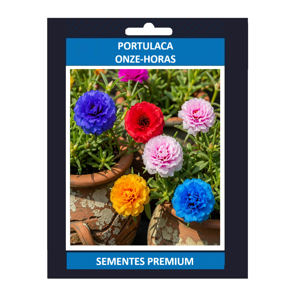 Pacote Sementes de Onze-Horas Flor Gigante (Cores Sortidas)