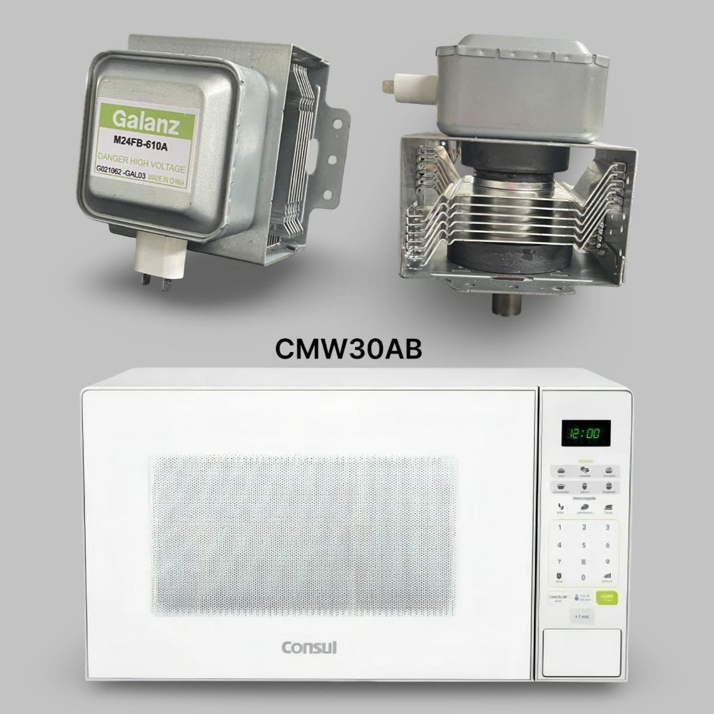 Magnetron para Microondas Consul CMW30AB / Galanz M24FB-610A