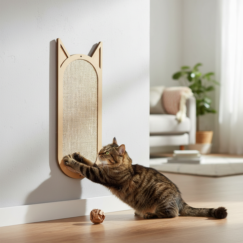 Arranhador Para Gato Parede Sisal 50x20 Grande Brinquedo Pet Ricapet em Oferta na Shopee