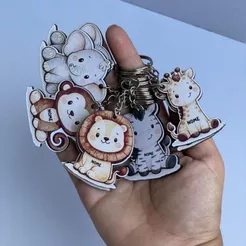Chaveiros Personalizado Lembrancinha - Safari Com nome