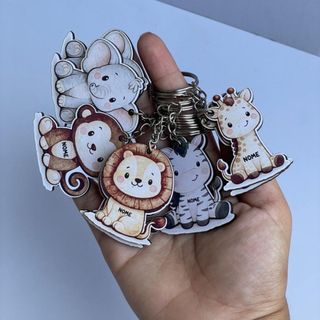 Chaveiros Personalizado Lembrancinha - Safari Com nome