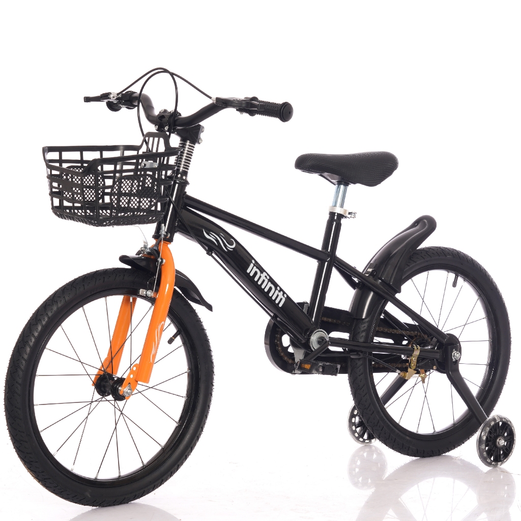 Bicicleta Infantil Aro 14 Preta Infiniti Kids em Oferta na Shopee