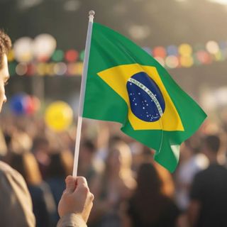Bandeira Do brasil 01 unidade Copa do Mundo Bandeirinha de Mão Haste Torcida Copa Comemoração em Oferta na Shopee