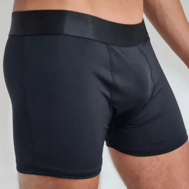 Kit com 10 Cuecas Boxer Adulto Microfibra Preta Premium. em Oferta na Shopee