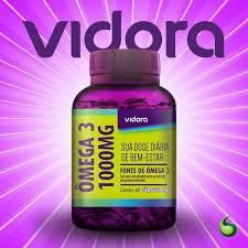 Kit 3 Ômega 3 Vidora 60 Cápsulas Cada - Total 180 Cápsulas Pronta Entrega OLEO DE PEIXE ORIGINAL