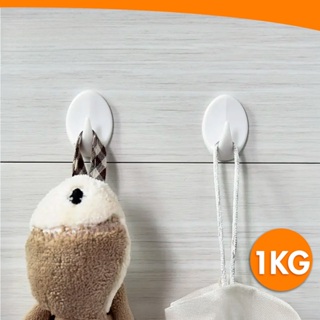 Kit 1 a 10 Und Ganchos Adesivo Plástico Parede Toalha Cozinha Banheiro em Oferta na Shopee