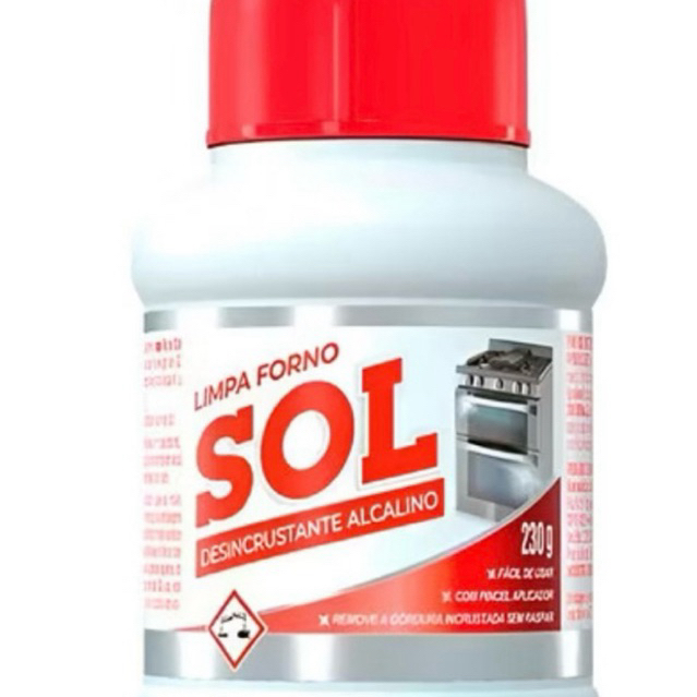 KIT 2 Limpa Forno SOL Com Aplicador | Remove Gordura Pesada | Limpeza Rápida Sem Esforço em Oferta na Shopee