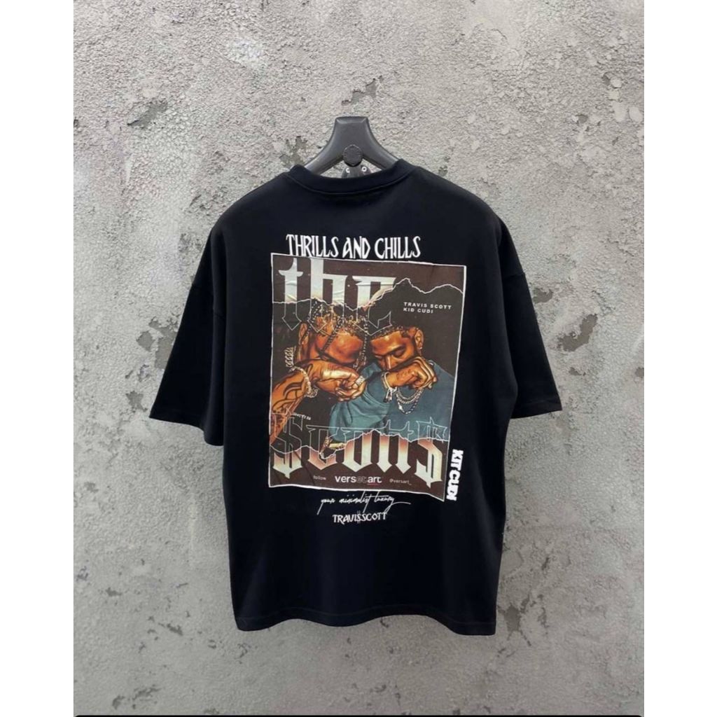 Camiseta Oversized Thrlls and Chilhs Sco Street Aftersoul Unissex Plus Size P ao G5 100% Algodão