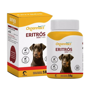 Eritrós Dog Tabs 18g Vitamina Ferro Organnact 30 Comprimidos em Oferta na Shopee