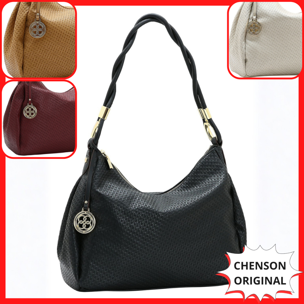 Bolsa de Ombro Grande Saco Sacola Cabe Caderno Faculdade Trabalhar Chenson Original Clemson 3485552