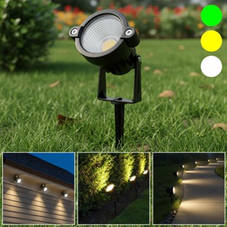 Luminária Espeto Led De Jardim 15w Com Lâmpada Cob À Prova D'Água Diversas Cores em Oferta na Shopee
