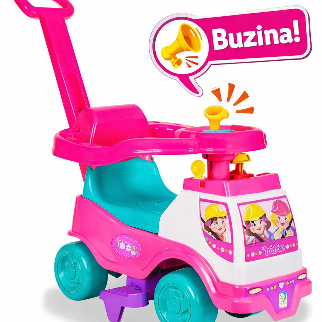 Brinquedo Infantil Totoka Plus Rosa Sem Eletrônico - Segurança e Conforto com Apoios Removíveis