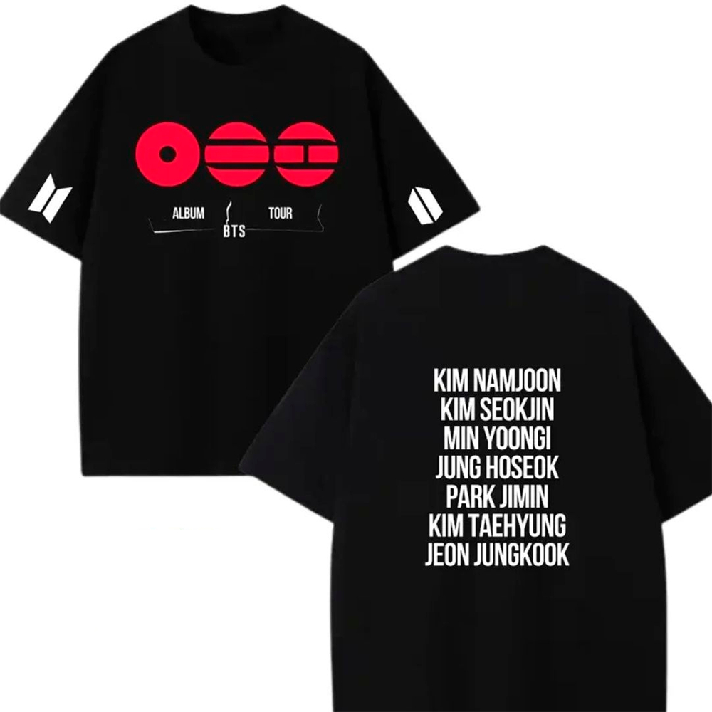 Camiseta Basica Ou Oversized Feminina Bts World Tour Album Ariang Show Lançamento Integrantes Grupo Kpop em Oferta na Shopee