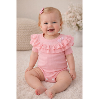 Body Bebê com babado duplo REF1489 em Oferta na Shopee