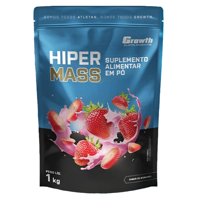 Hiper Mass 1kg - Original Growth Supplements com nota fiscal - escolha o sabor nas variações