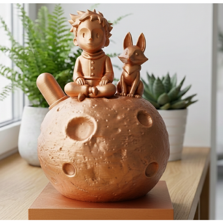 O Pequeno Príncipe na Lua – Escultura Poética
