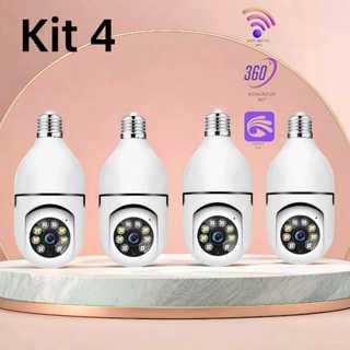 Câmera de segurança a Prova D'água sem fio gira 360 com app Yousee full HD visão notturna em Oferta na Shopee