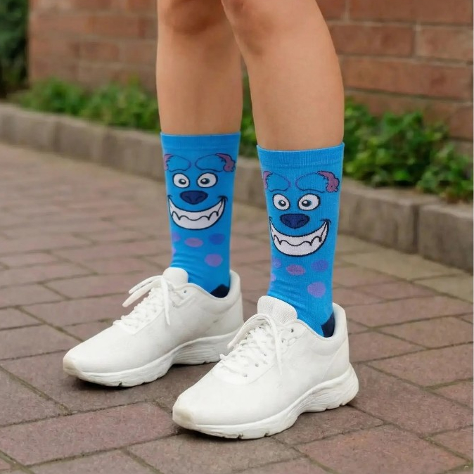 Meias Divertidas  Adulto personagens o par Novas Estampas em Oferta na Shopee