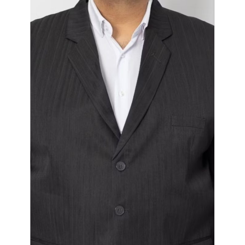 Blazer Social Masculino Plus Size Especial Risca de Gis
