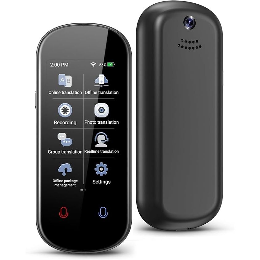 Gravador De Voz E Tradutor Inteligente Pei-z2 Com Ia E Tela