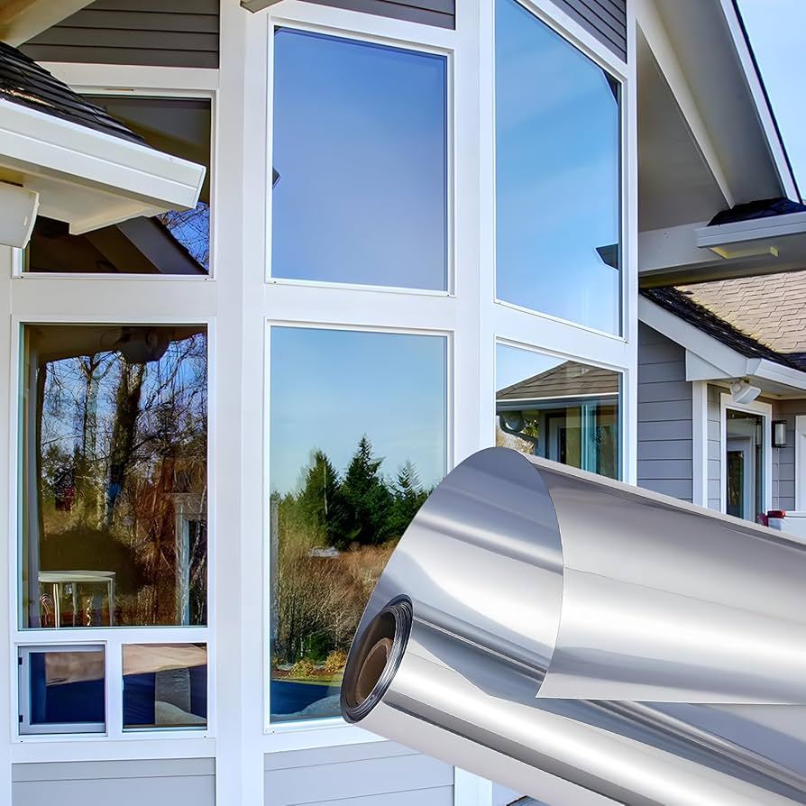 Película Insulfilm Prata Espelhada G5  50cmx1m - 50cmx2m - 50cmx3m - 50cmx4m poliester / privacidade /dimiui calor em Oferta na Shopee