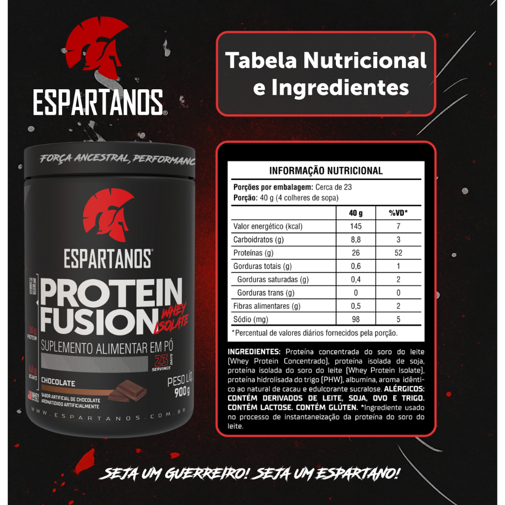 6x Protein Fusion Whey Isolate 900g - Kit Atacado Cx Fechada