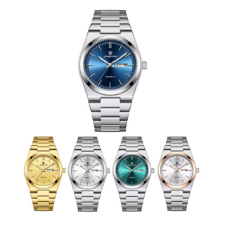 Relógio de quartzo em aço inoxidável Paazomu data à prova d'água masculino M02 em Oferta na Shopee