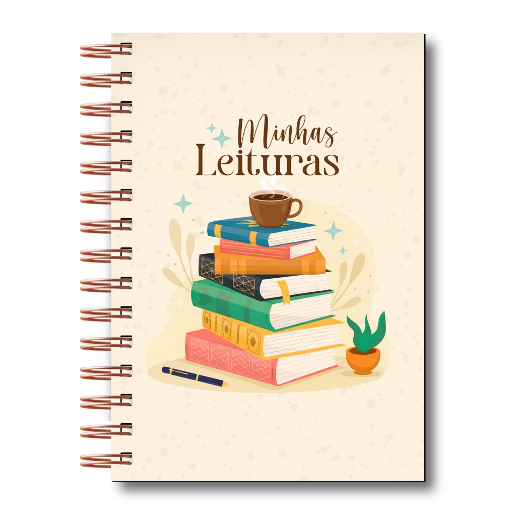 Caderno Leitura Agenda Minhas Leituras Organização Livros Planejamento