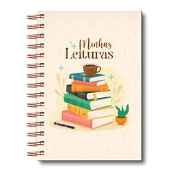Caderno Leitura Agenda Minhas Leituras Organização Livros Planejamento