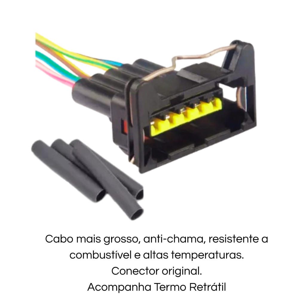 Plug Conector Chicote Lanterna Traseira Caminhão Mercedes Benz Mb 5 vias 5 Fios