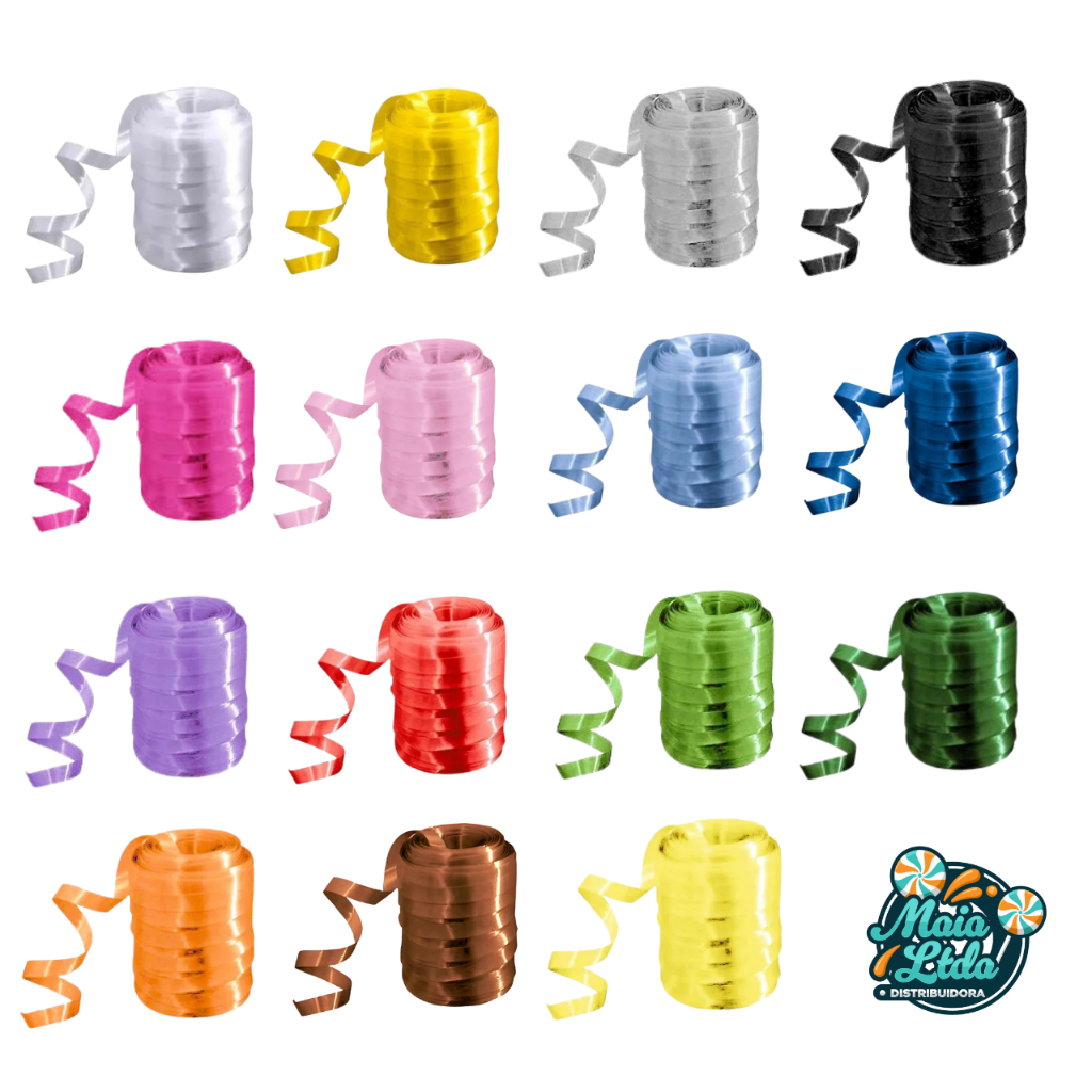 Rolo De Fitilho 50m para Embalagem, Presente, Laço, Lembrancinha Festa, Decoração, Artesanato em Oferta na Shopee