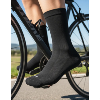 Meia de Ciclismo Cano Médio Curto BK Preto Liso em Oferta na Shopee