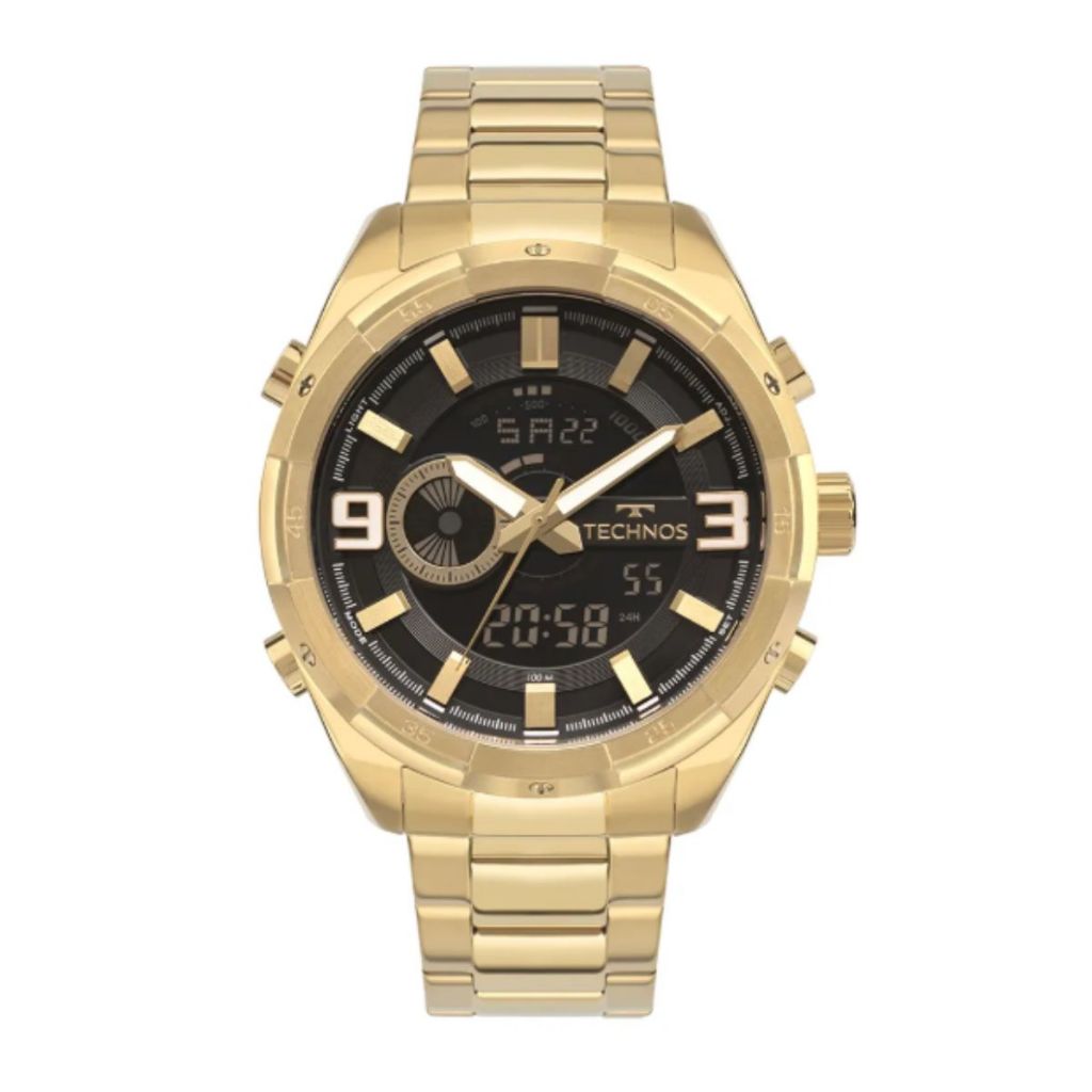 RELÓGIO TECHNOS MASCULINO DIGIANA DOURADO YXD0645AAA/1P