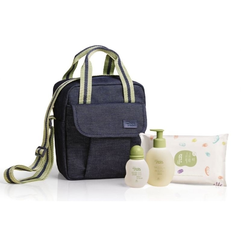 Conjunto Mamãe e Bebê com frasqueira (4 produtos)