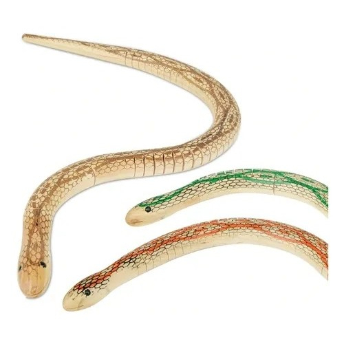 Cobra Colorida de Madeira Diversão e Brincadeira Brinquedos e Hobbies