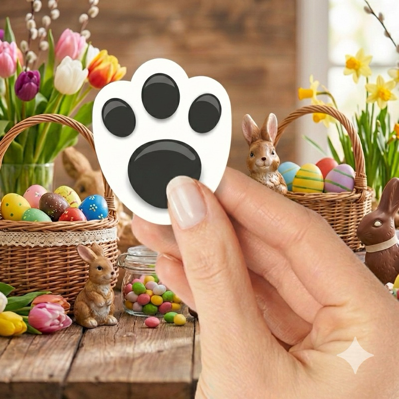 KIT COM 100 PATINHAS DE COELHO ADESIVAS para PÁSCOA - Diversas cores para brincadeiras infantis. em Oferta na Shopee