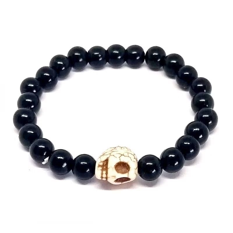 Pulseira Exu caveira acessório umbanda e condomblé