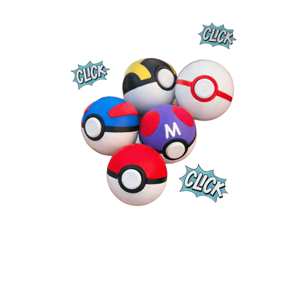 Chaveiro pokebola fidget toy pokemon colecionavel
