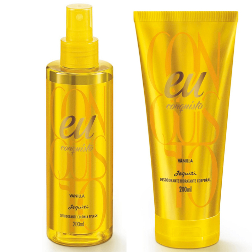 Kit Eu Conquisto Vanilla Jequiti Body Splash 200ml + Hidratante 200ml