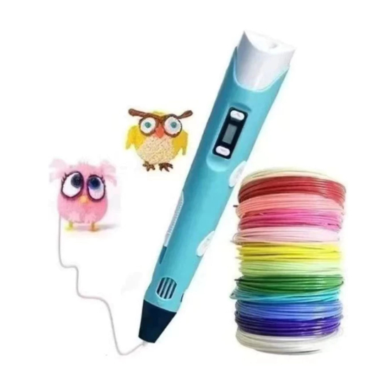 Caneta 3D Impressora Manual Infantil e Adulto Com Filamentos