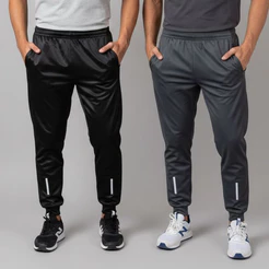 Calça Jogger Slim Fit Com Refletivo Calça Para Academia Corrida Trabalho Com Ziper Nos Bolsos