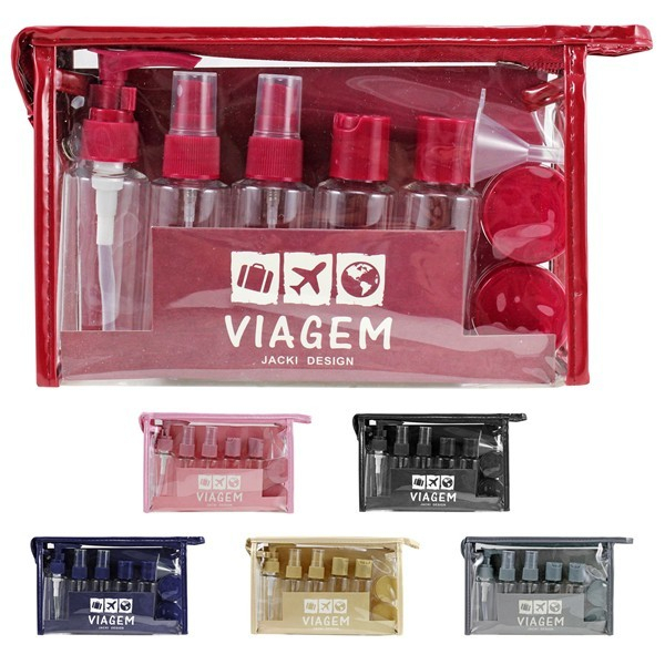 Kit com 10 Frascos De viagem Multiuso Para Shampoo/Creme/Sabonete liquido Várias Cores em Oferta na Shopee