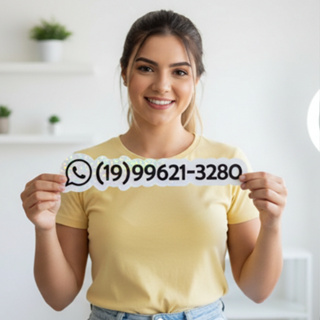 Plaquinha Whatsapp personalizada em acrílico em Oferta na Shopee